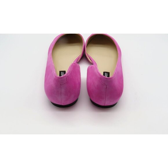 Nine West Pink Suede Pointed Toe Flats Women's Size 6.5 NEW - Picture 3 of 7